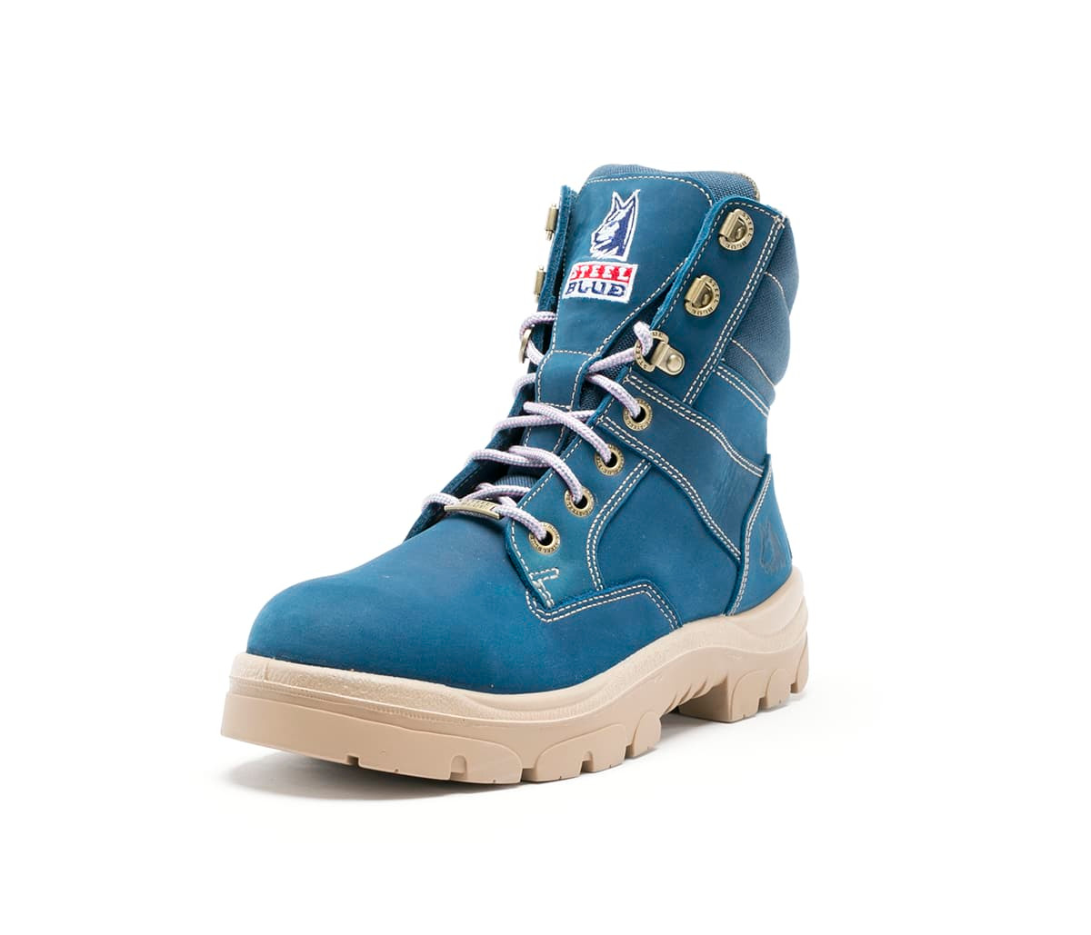 ladies steel blue work boots