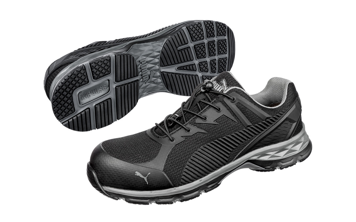 Puma Relay Safety Shoes in Black 643837 