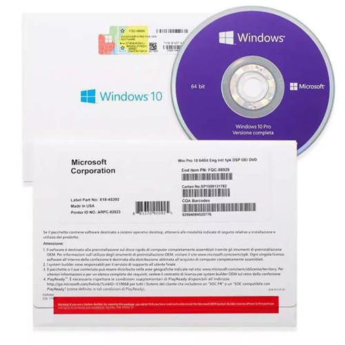 Windows 10 Professional 64 bit OEM (DVD)