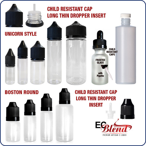 Empty Bottles Ecblend 30ml Frosted Natural Glass Round Bottle