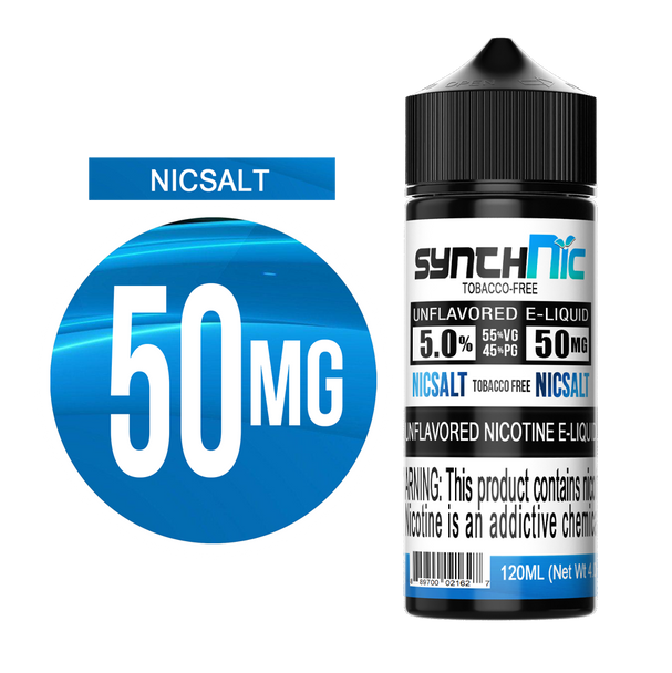 SynthNic 120ML Unflavored E-Liquid - 50MG NicSalt