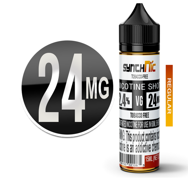 SynthNic NicShot 24MG Regular Nicotine Additive 15ml