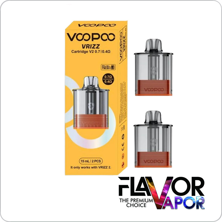 Replacement POD - VOOPOO - VRIZZ Version 2 - 15mL - 2 Pack - ECBlend Replacement POD - VOOPOO - VRIZZ Version 2 - 15mL - 2 Pack - ECBlend