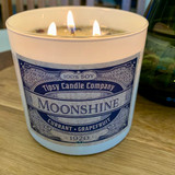 Moonshine 3 wick soy candle - lifestyle picture.