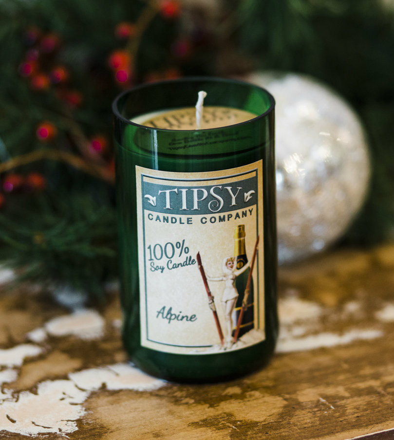 Alpine Soy Bottle Candle - Tipsy Candle Company
