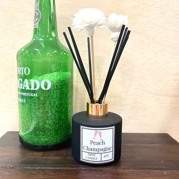 Peach Champagne Floral Reed Diffuser