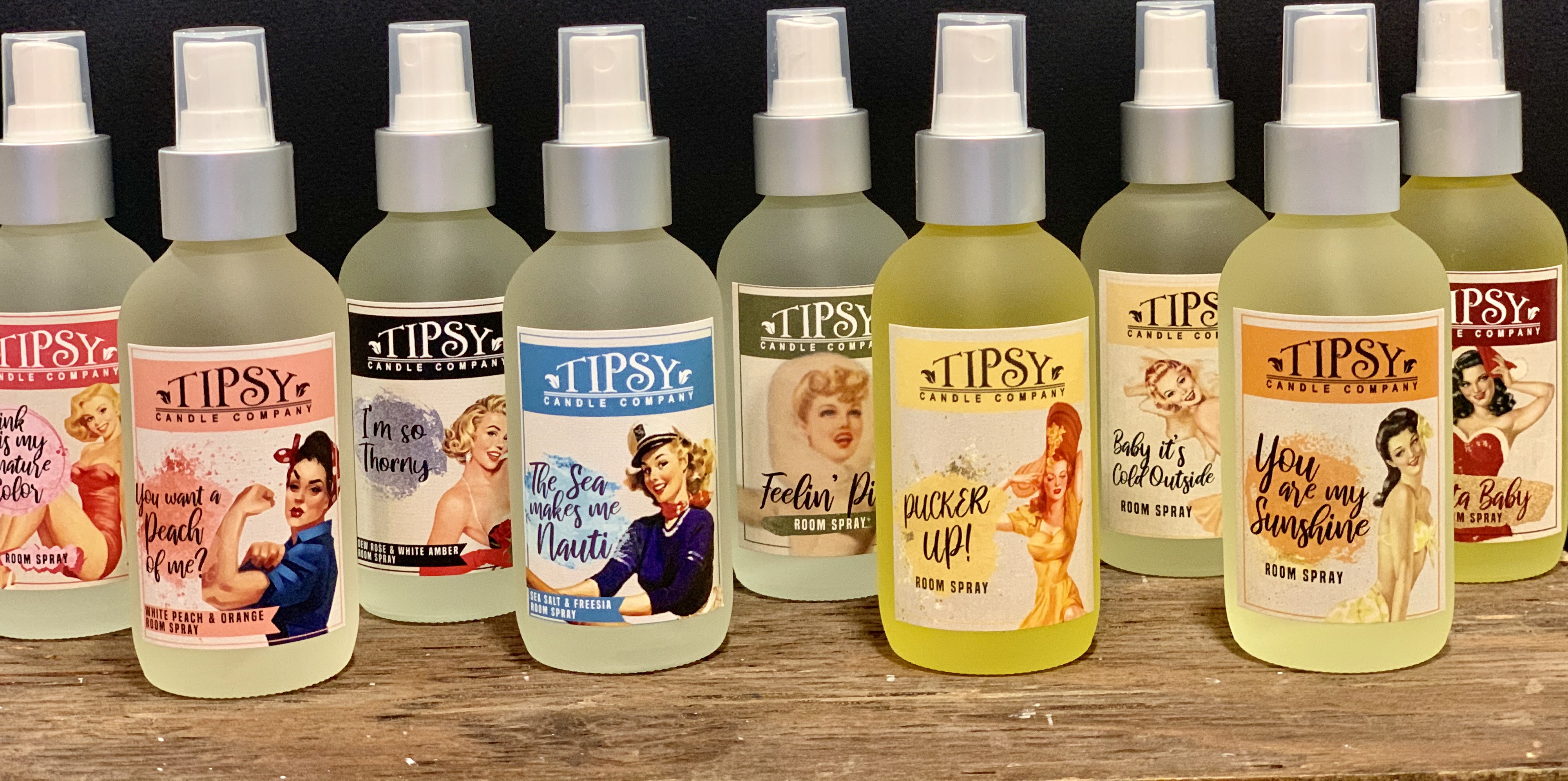 Room Sprays for the Holidays by Tipsy Candle Company