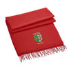Red St Peter's College Embroidered Scarf