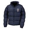 College Classic Embroidered  Puffer Jacket - Navy