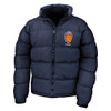 College Classic Embroidered  Puffer Jacket - Navy
