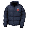 College Classic Embroidered  Puffer Jacket - Navy