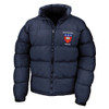 College Classic Embroidered  Puffer Jacket - Navy