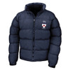 College Classic Embroidered  Puffer Jacket - Navy