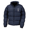 College Classic Embroidered  Puffer Jacket - Navy