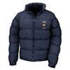 College Classic Embroidered  Puffer Jacket - Navy