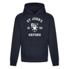 Colleges One Colour Print Hoodie - Navy