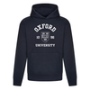 Colleges One Colour Print Hoodie - Navy