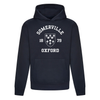 Colleges One Colour Print Hoodie - Navy
