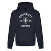 Colleges One Colour Print Hoodie - Navy