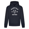 Colleges One Colour Print Hoodie - Navy