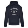 Colleges One Colour Print Hoodie - Navy