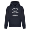 Colleges One Colour Print Hoodie - Navy