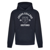 Colleges One Colour Print Hoodie - Navy
