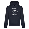Colleges One Colour Print Hoodie - Navy
