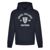 Colleges One Colour Print Hoodie - Navy