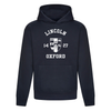 Colleges One Colour Print Hoodie - Navy
