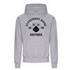 Colleges One Colour Print Hoodie - Grey