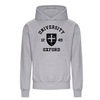 Colleges One Colour Print Hoodie - Grey