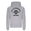 Colleges One Colour Print Hoodie - Grey