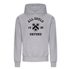 Colleges One Colour Print Hoodie - Grey