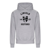 Colleges One Colour Print Hoodie - Grey