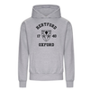 Colleges One Colour Print Hoodie - Grey