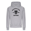 Colleges One Colour Print Hoodie - Grey