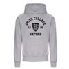 Colleges One Colour Print Hoodie - Grey