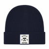 Colleges One Colour Print Patch Beanie - Navy