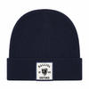 Colleges One Colour Print Patch Beanie - Navy