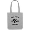 Colleges One Colour Print Patch Tote Bag - Grey