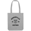 Colleges One Colour Print Patch Tote Bag - Grey