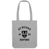 Colleges One Colour Print Patch Tote Bag - Grey