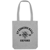 Colleges One Colour Print Patch Tote Bag - Grey