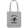 Colleges One Colour Print Patch Tote Bag - Grey