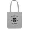 Colleges One Colour Print Patch Tote Bag - Grey