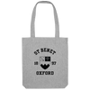 Colleges One Colour Print Patch Tote Bag - Grey