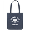 Colleges One Colour Print Patch Tote Bag - Navy