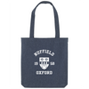 Colleges One Colour Print Patch Tote Bag - Navy