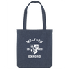 Colleges One Colour Print Patch Tote Bag - Navy